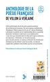 Anthologie de la poésie française : de Villon à Verlaine