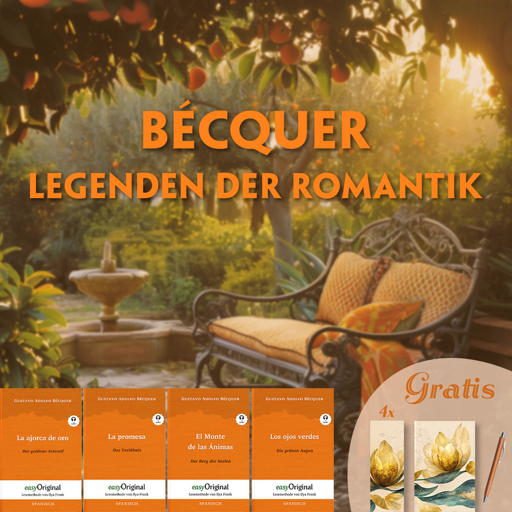 Bécquers Legenden der Romantik (4 Bücher + Audio-Online + exklusive Extras) - Frank-Lesemethode, m. 4 Audio, m. 4 Audio,